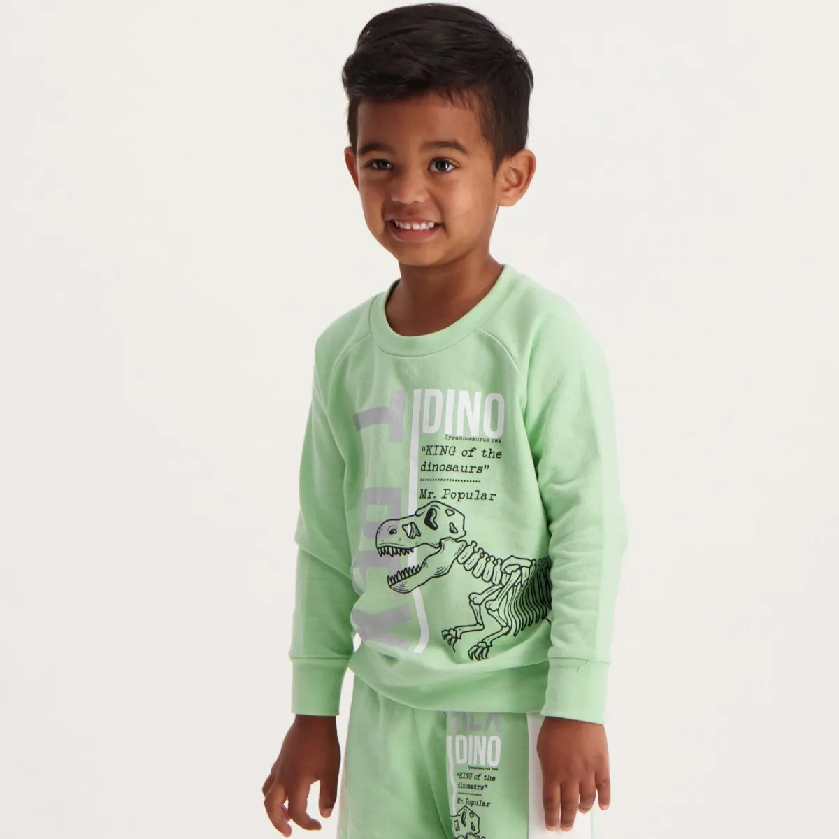 Pre-Boys Crew Neck Top - Green