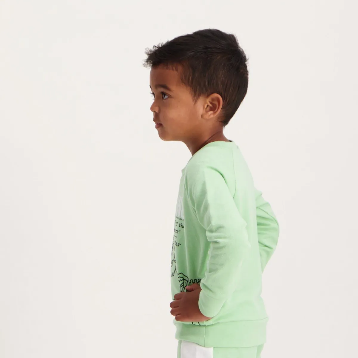 Pre-Boys Crew Neck Top - Green