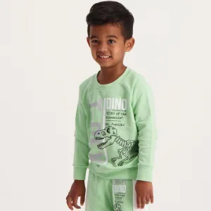 Pre-Boys Crew Neck Top - Green