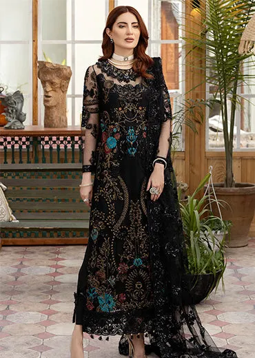 Premium Embroidered Black Salwar Kameez Trousers Pakistani Party Dress