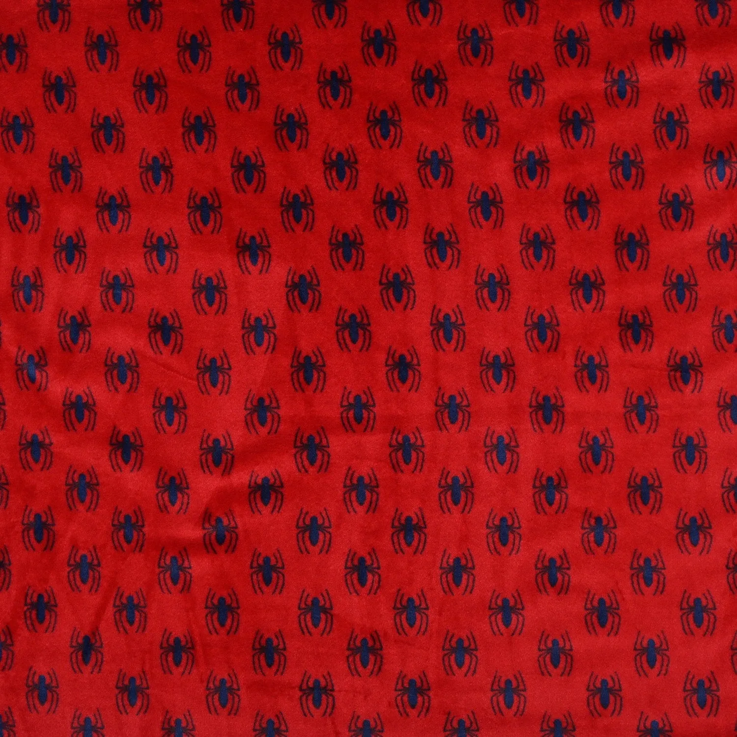 Printed Mongolian Fleece Spidey