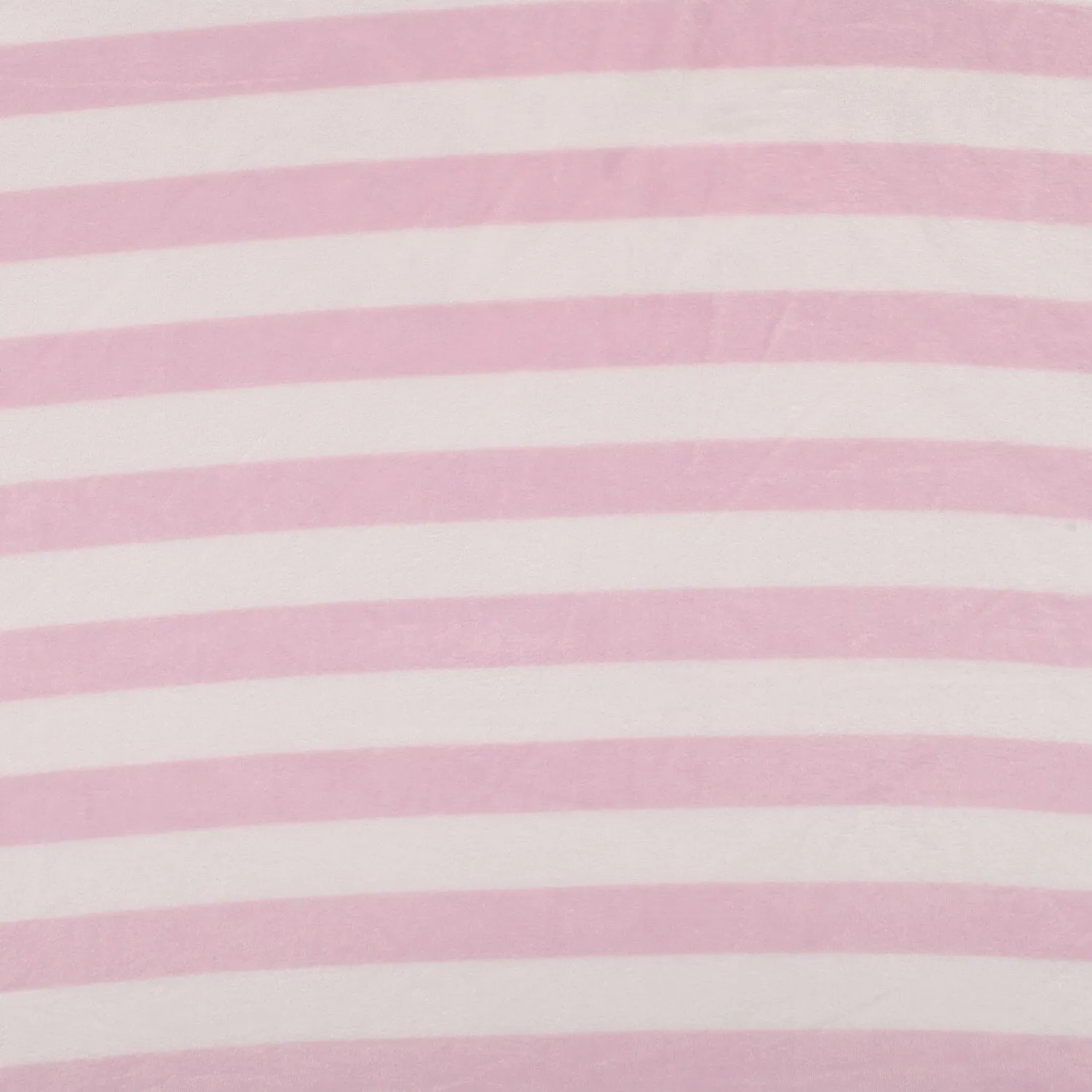 Printed Mongolian Fleece Stripe Pink
