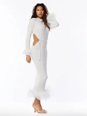 Pristine Elegance Maxi Dress