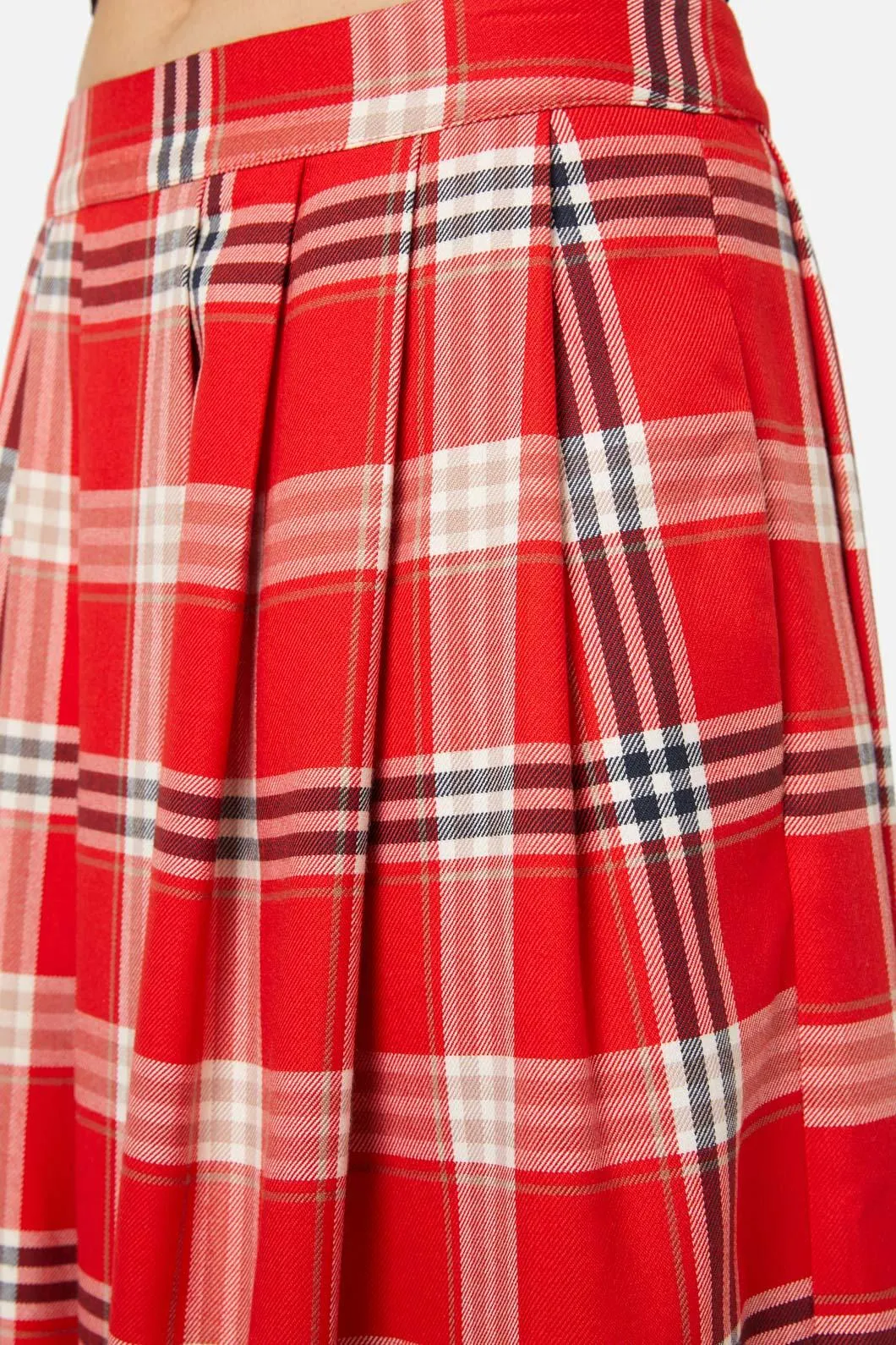 Queen Of Cats Tartan Skirt