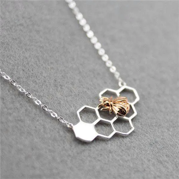 "Bee My Honey" -- The Honey Bee Necklace