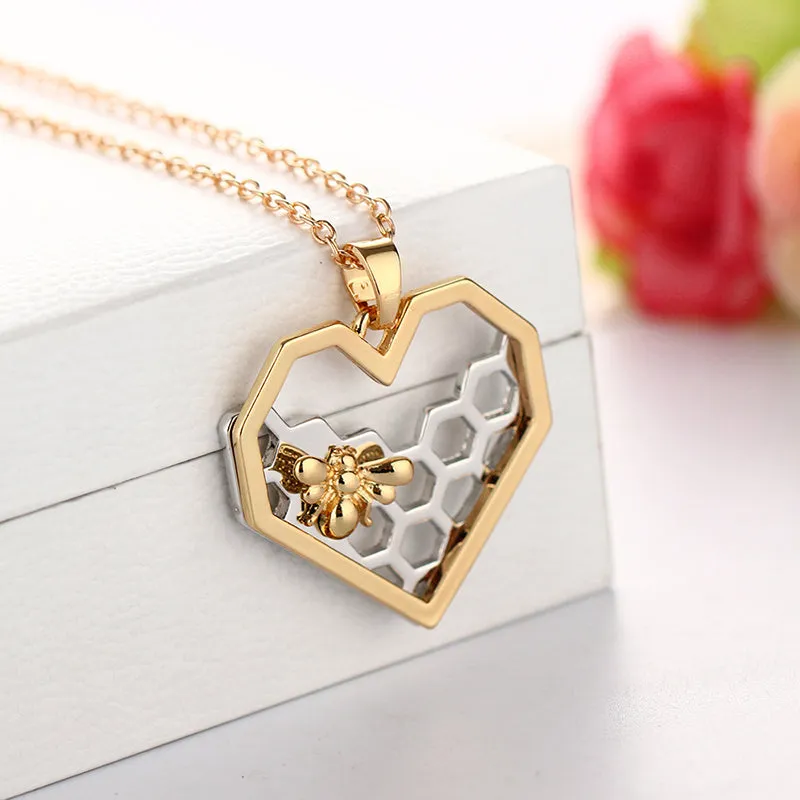 "Bee My Honey" -- The Honey Bee Necklace