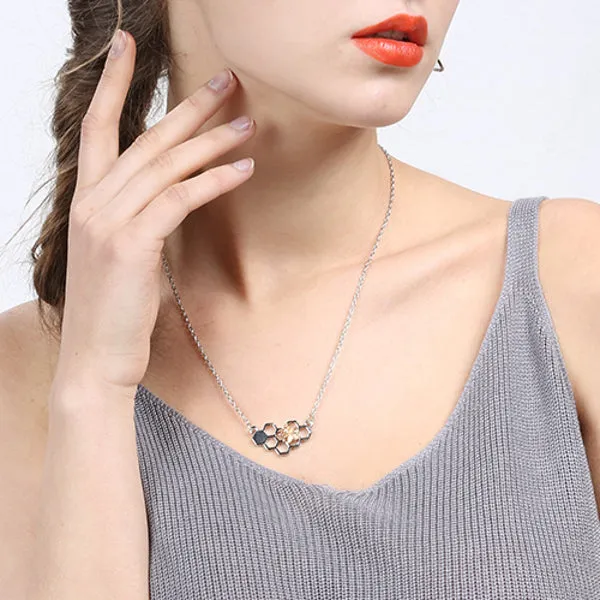 "Bee My Honey" -- The Honey Bee Necklace