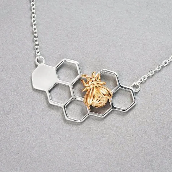 "Bee My Honey" -- The Honey Bee Necklace