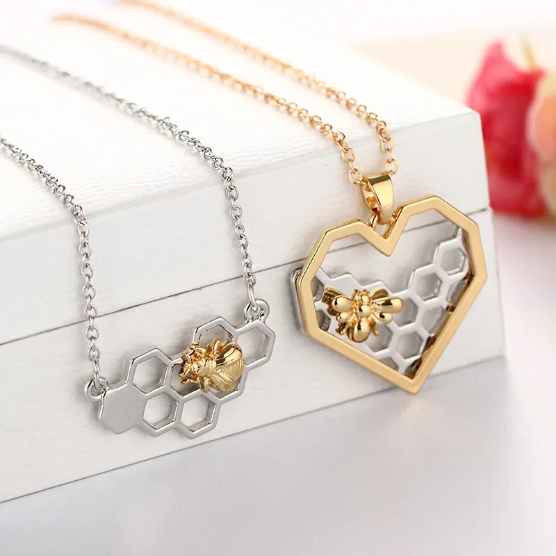 "Bee My Honey" -- The Honey Bee Necklace