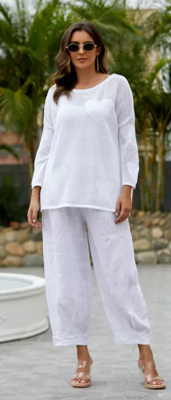 "Heart on my sleeve" Crochet pull over