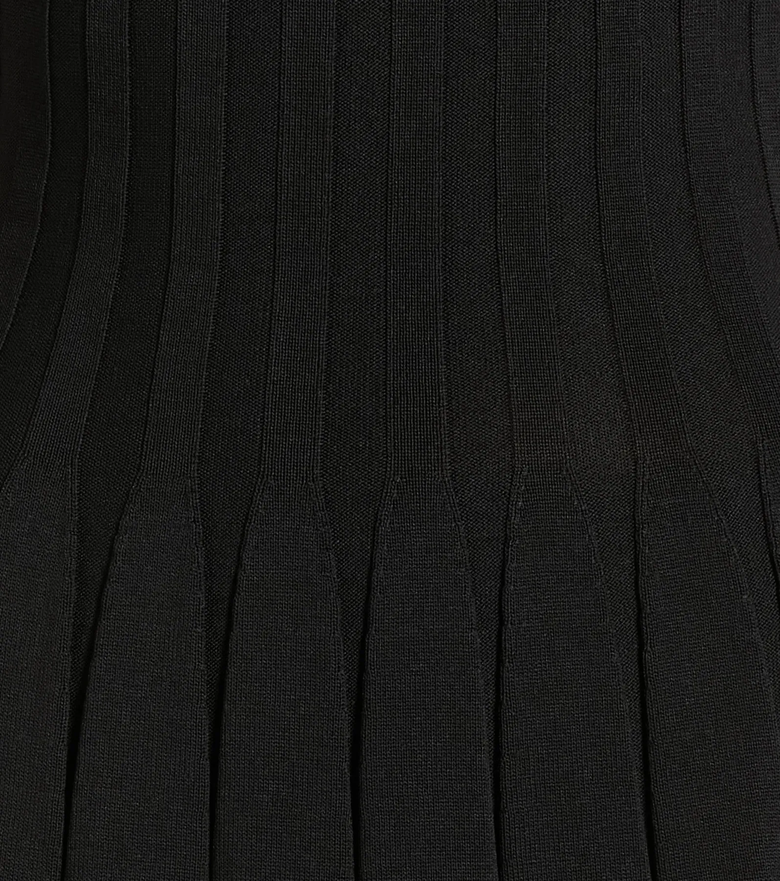 Radiant Cutie Halter Rib Knit Skater Mini Dress
