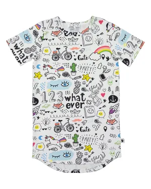 RADICOOL DOODLE SKATER TEE DRESS