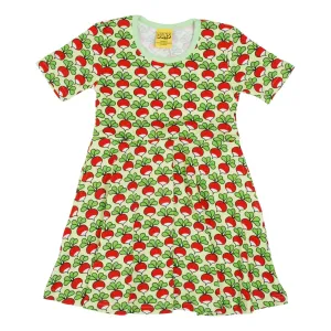 Radish - Paradise Green Short Sleeve Skater Dress
