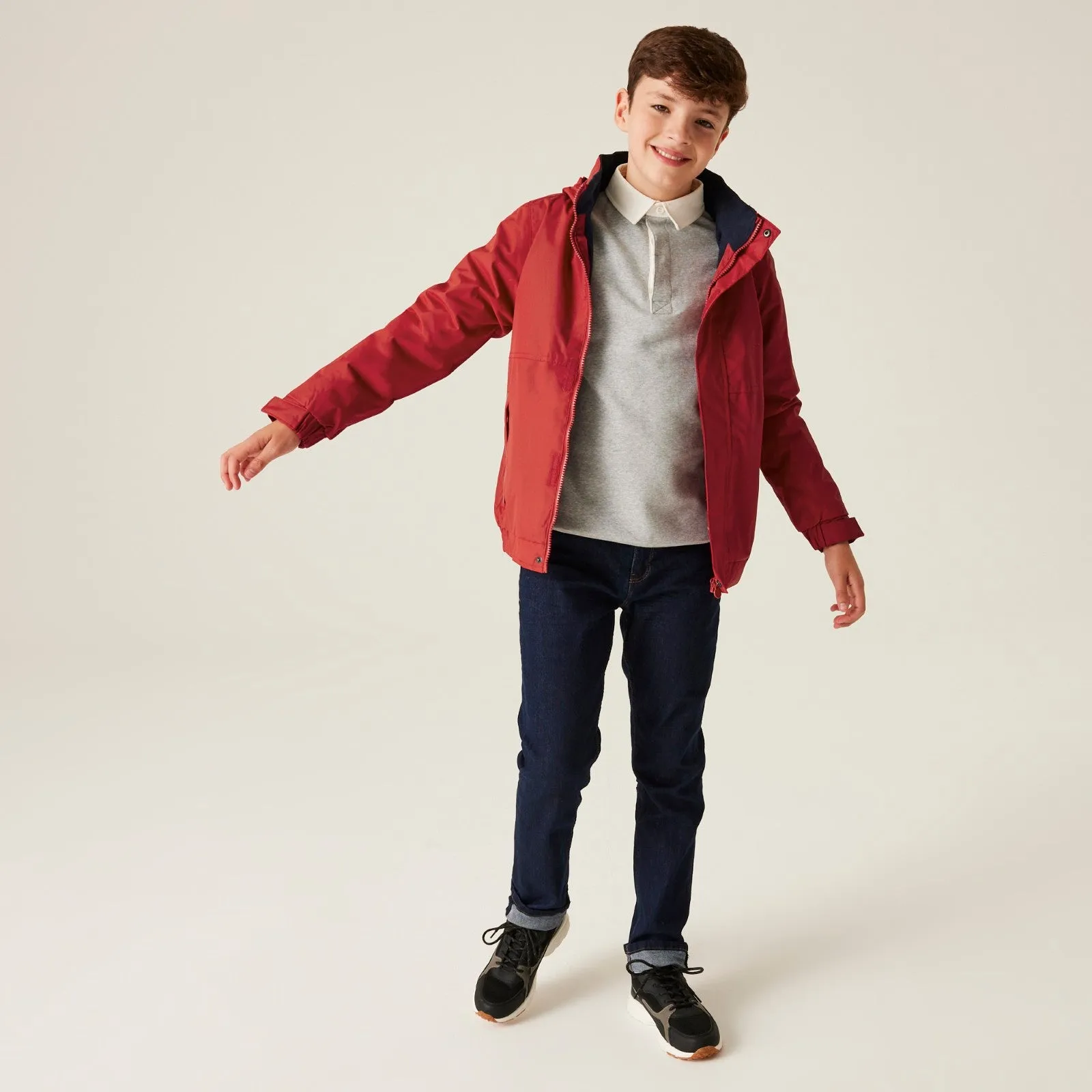 Regatta Professional Kids Dover Fleece Lined Waterproof Jacket