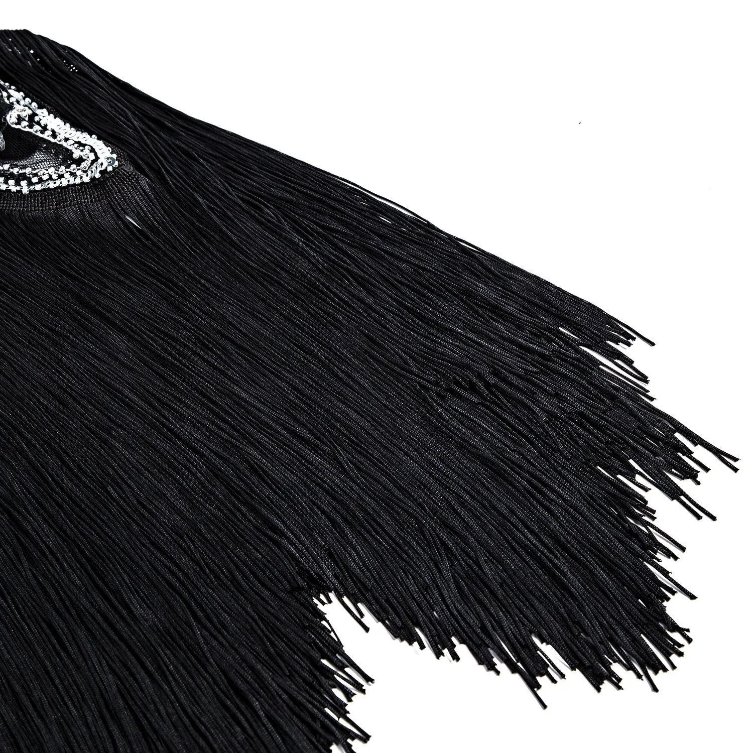 Retro Black Silver Flapper Dress Great Gatsby Theme Party|JaosWish