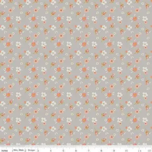 Riley Blake - Golden Days - Floral - Grey