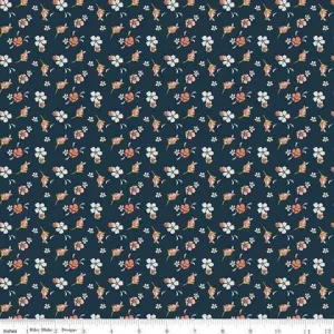Riley Blake - Golden Days - Floral - Navy