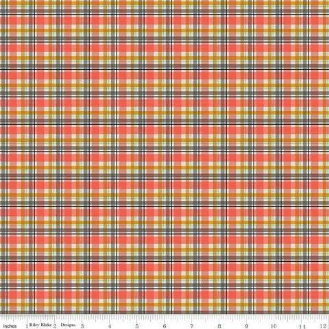Riley Blake - Golden Days - Plaid - Coral