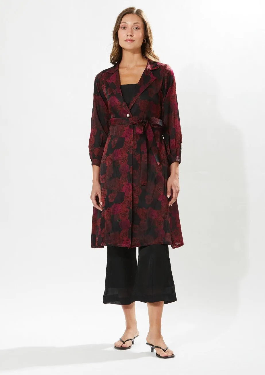 Rosa duster coat and pant set