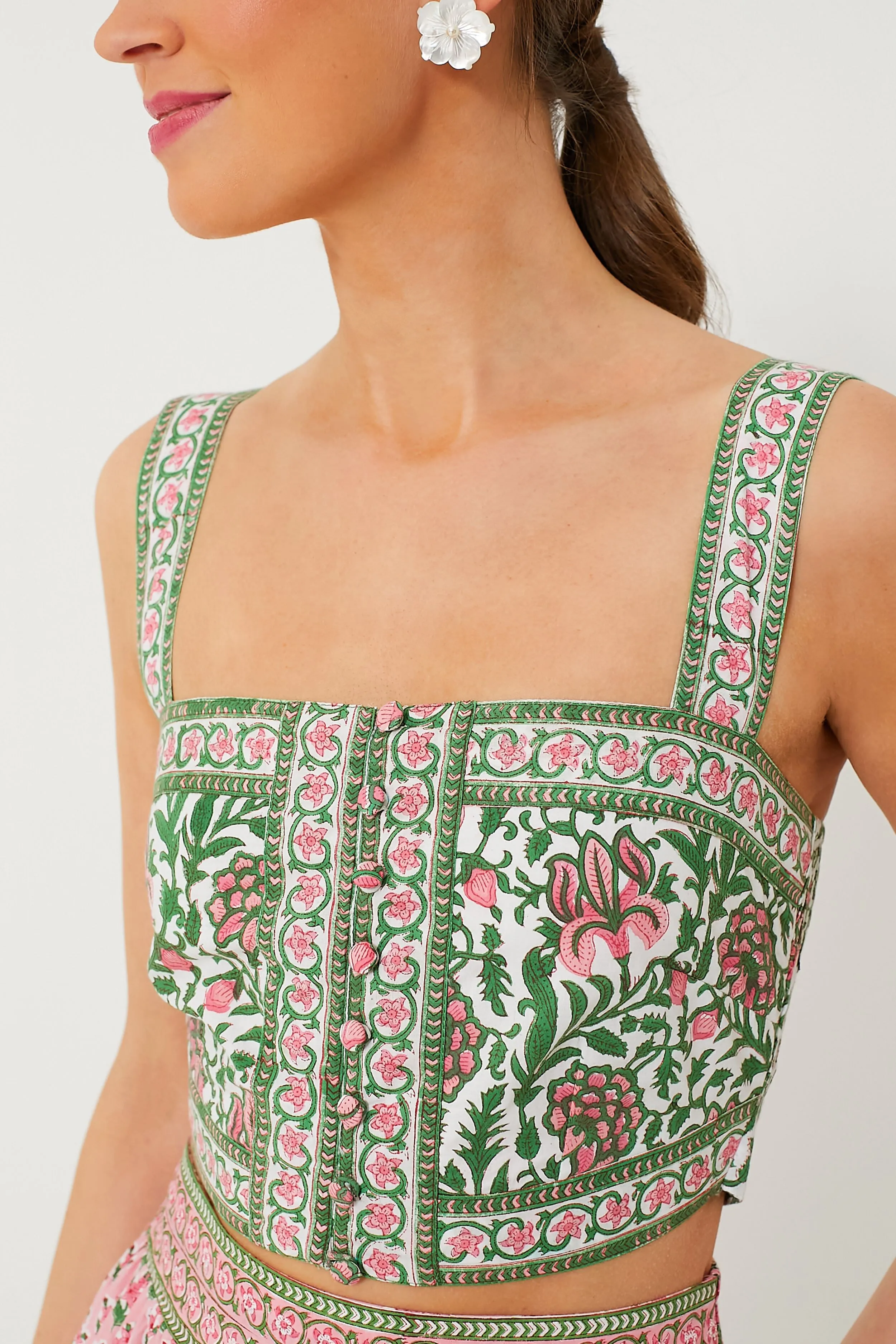 Rose Border Lucia Top