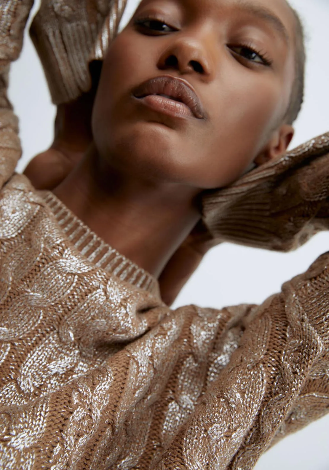 Round-neck sweater - Rhodium