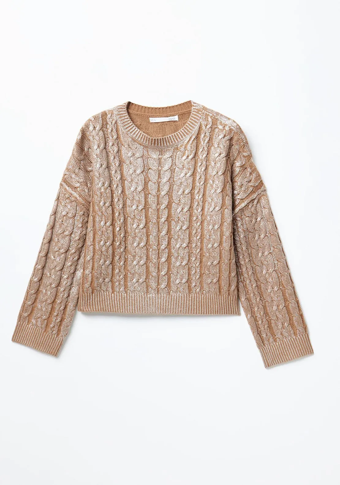 Round-neck sweater - Rhodium