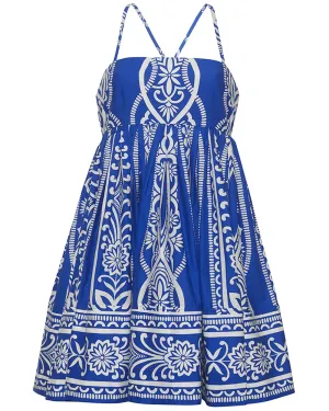 Rowan Cobalt Leo Mini Dress