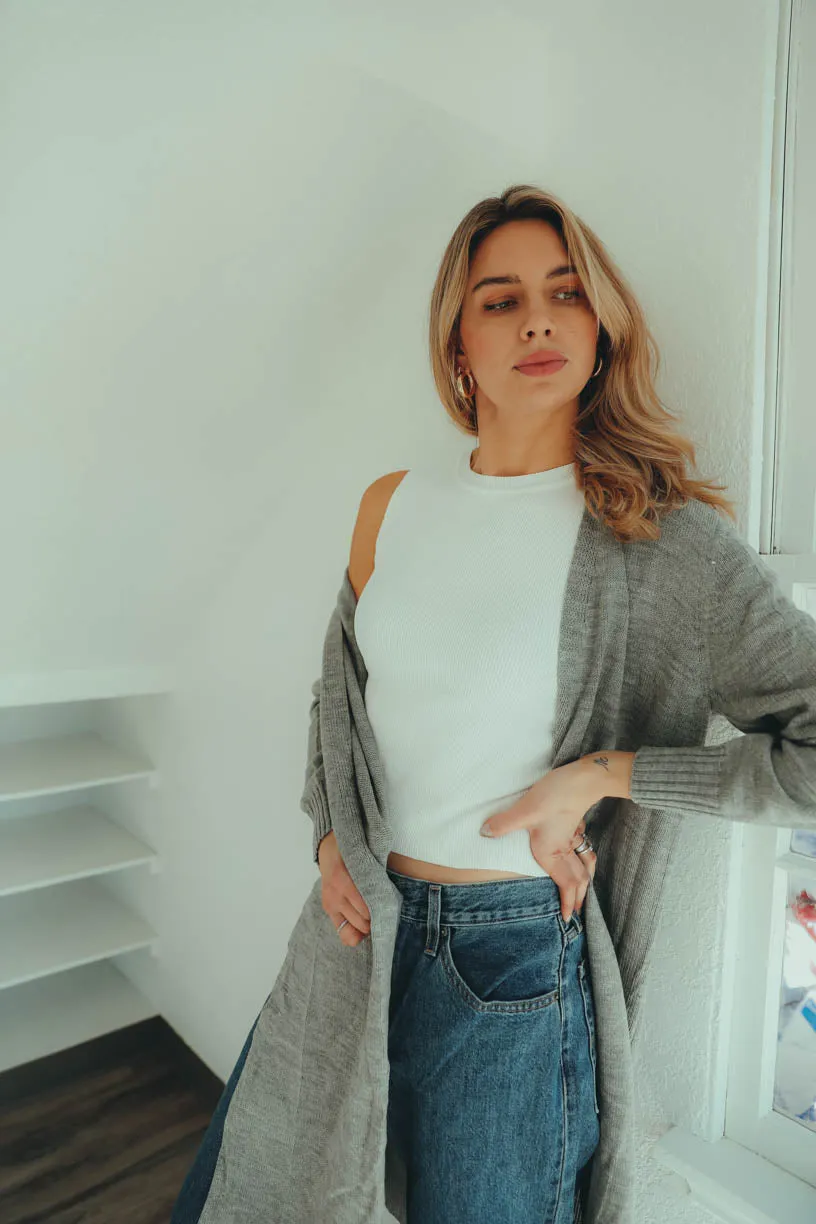 Sadie Duster in Grey