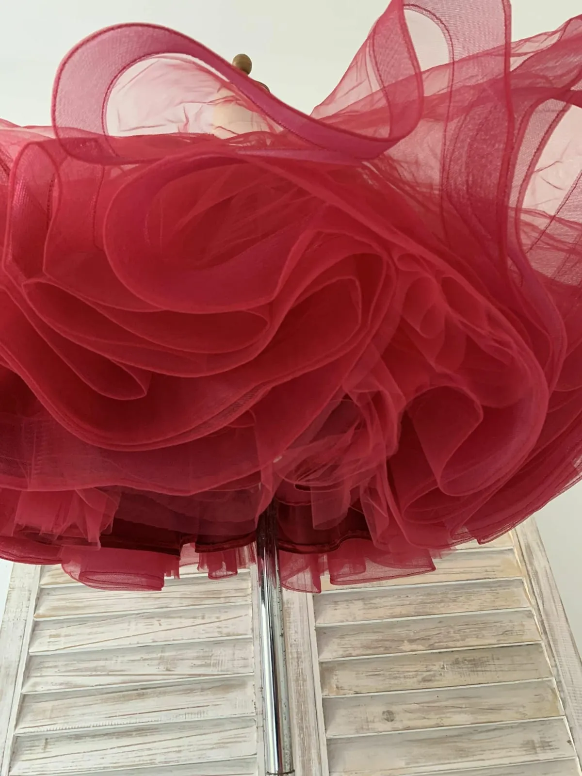Sequin Tulle V Neck Wedding Party Flower Girl Dress Kids Party Dress TUTU Princess