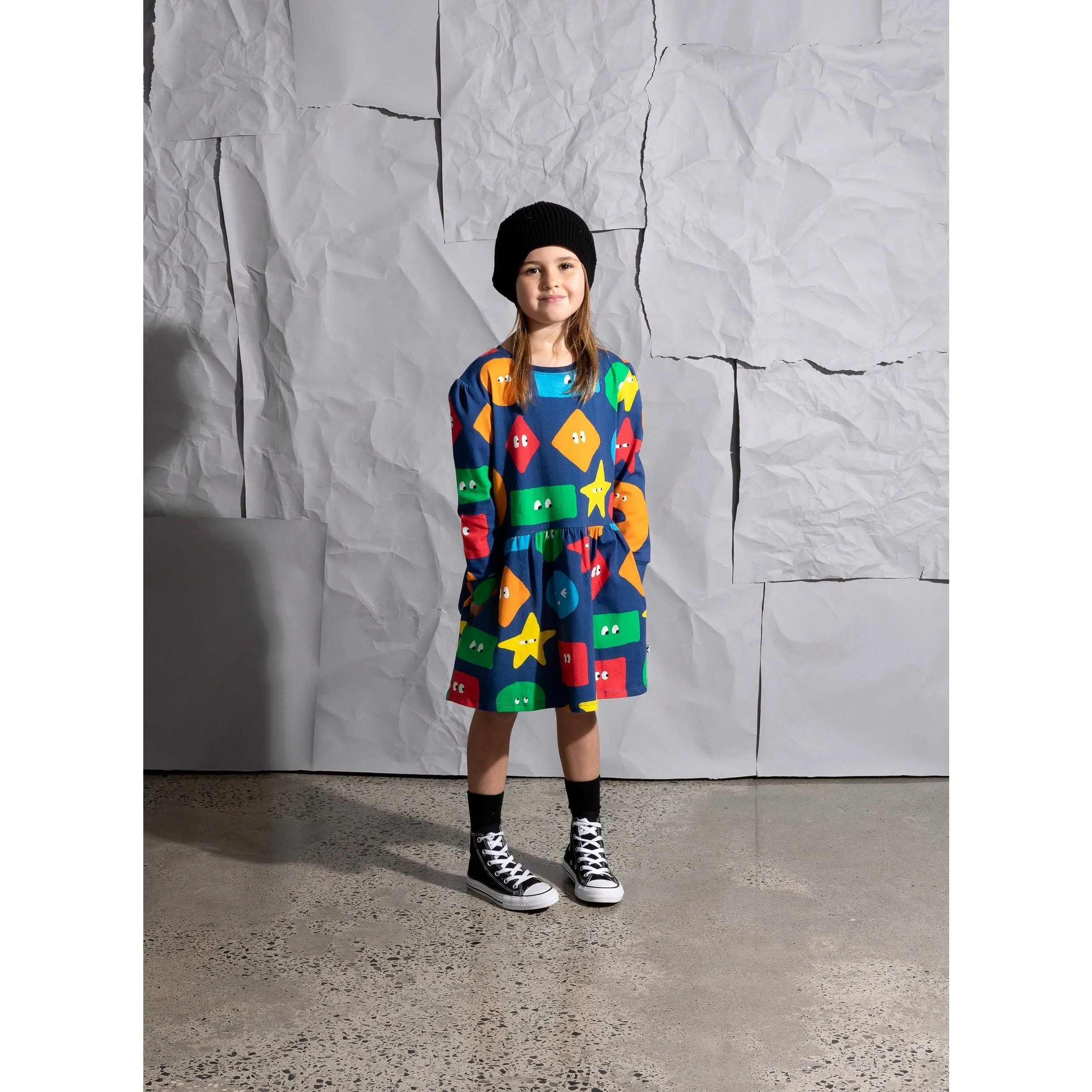 Shape Party Dress -Navy