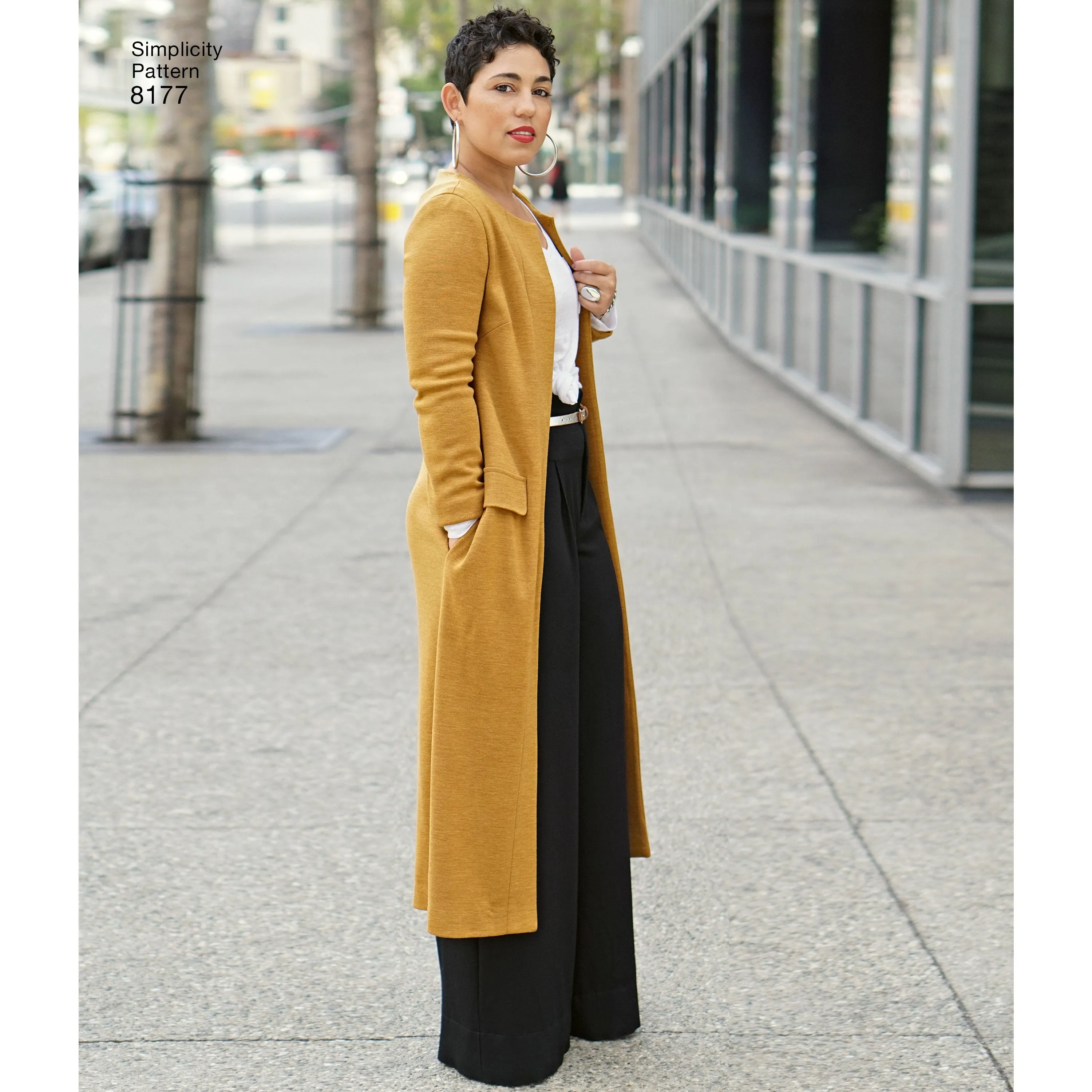 Simplicity Pattern 8177 Mimi G Style Trouser, Coat or Vest, and Knit Top for Women's and Plus Sizes