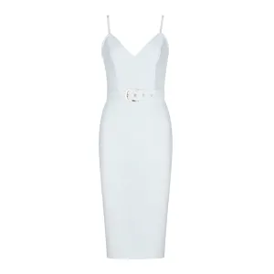 Sleeveless sexy bodycon bandage with belt women fashion summer dress