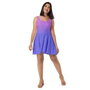 Sparkles Purple Skater Dress (Adult XS-3XL)