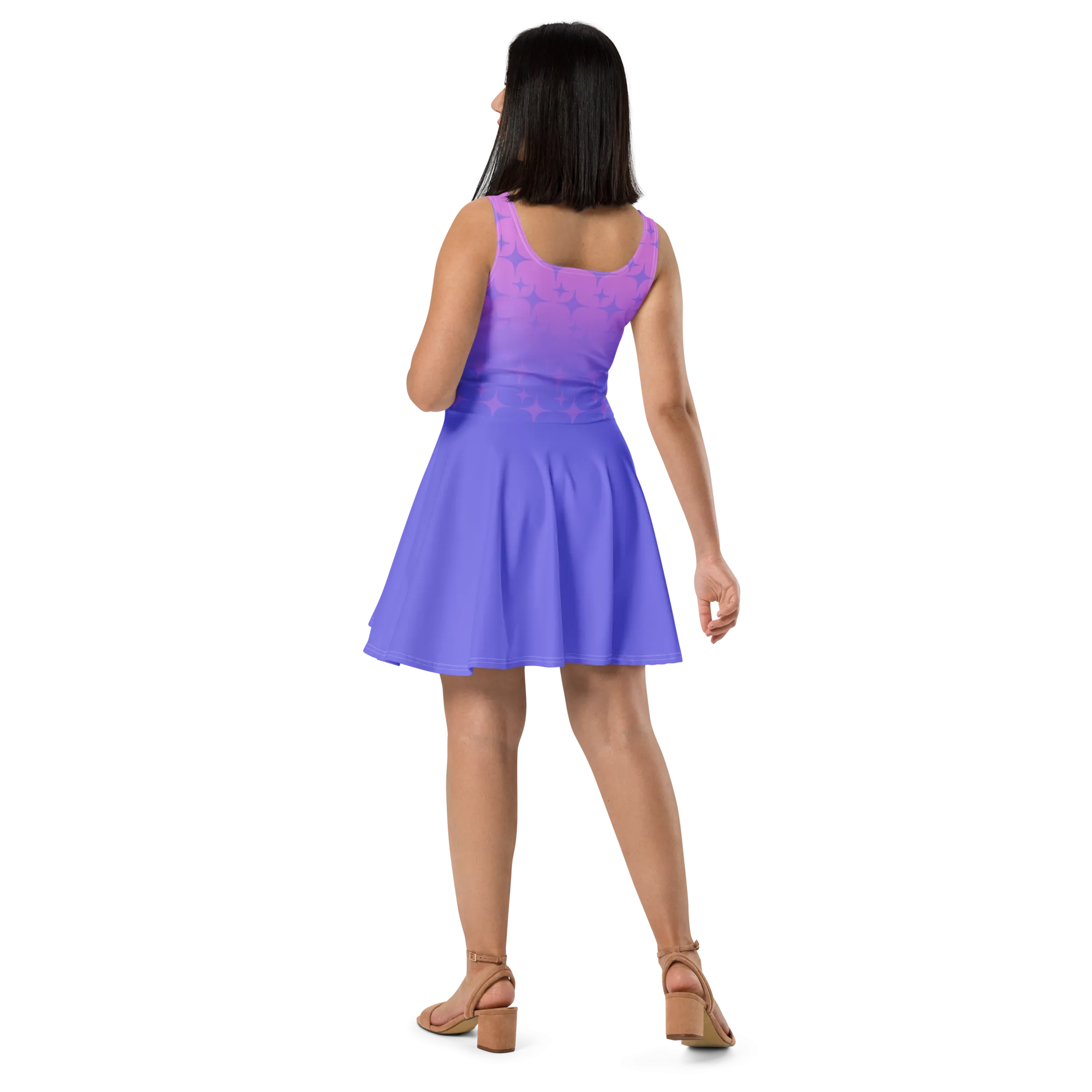 Sparkles Purple Skater Dress (Adult XS-3XL)