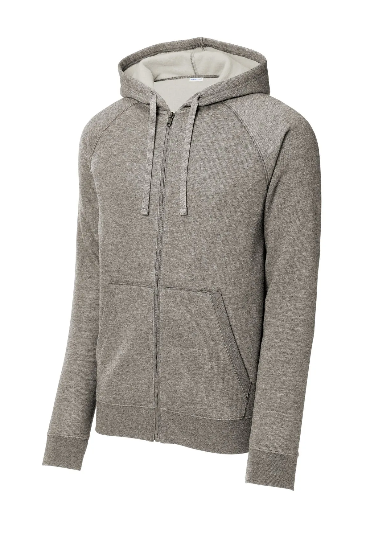 Sport-Tek Drive Fleece Hooded Full-Zip STF201 Vintage Heather