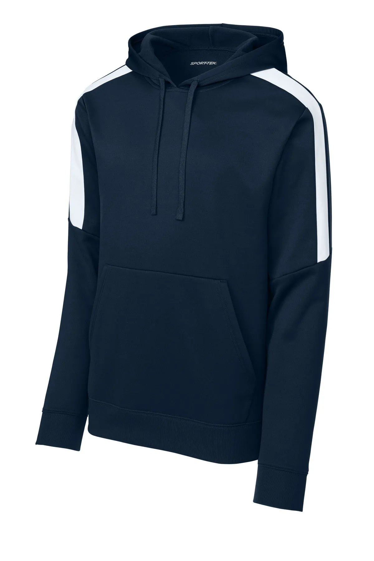 Sport-Tek Sport-Wick Fleece United Pullover Hoodie ST255 Navy/ White
