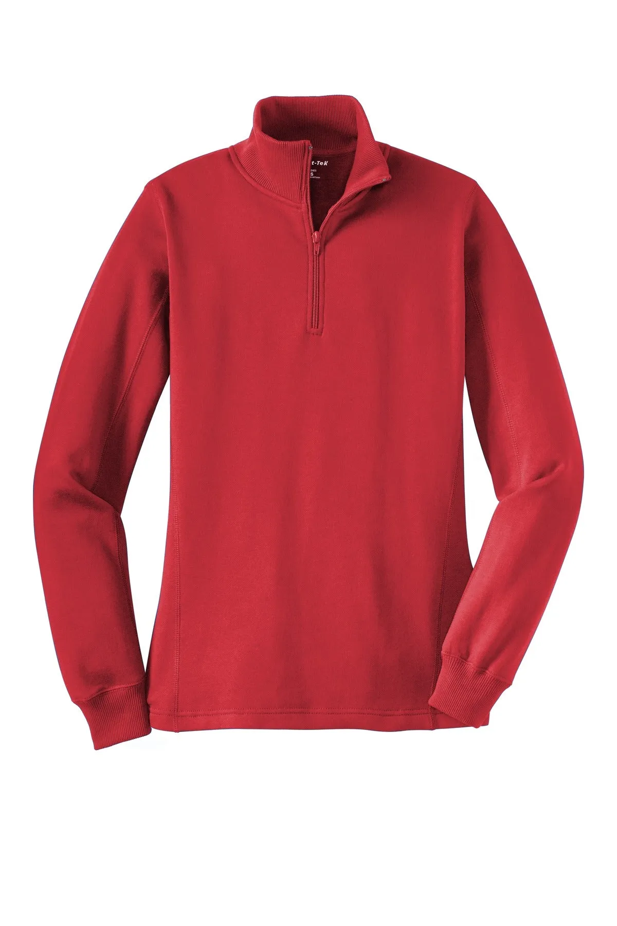 Sport-Tek Women's 1/4-Zip Sweatshirt. LST253 True Red
