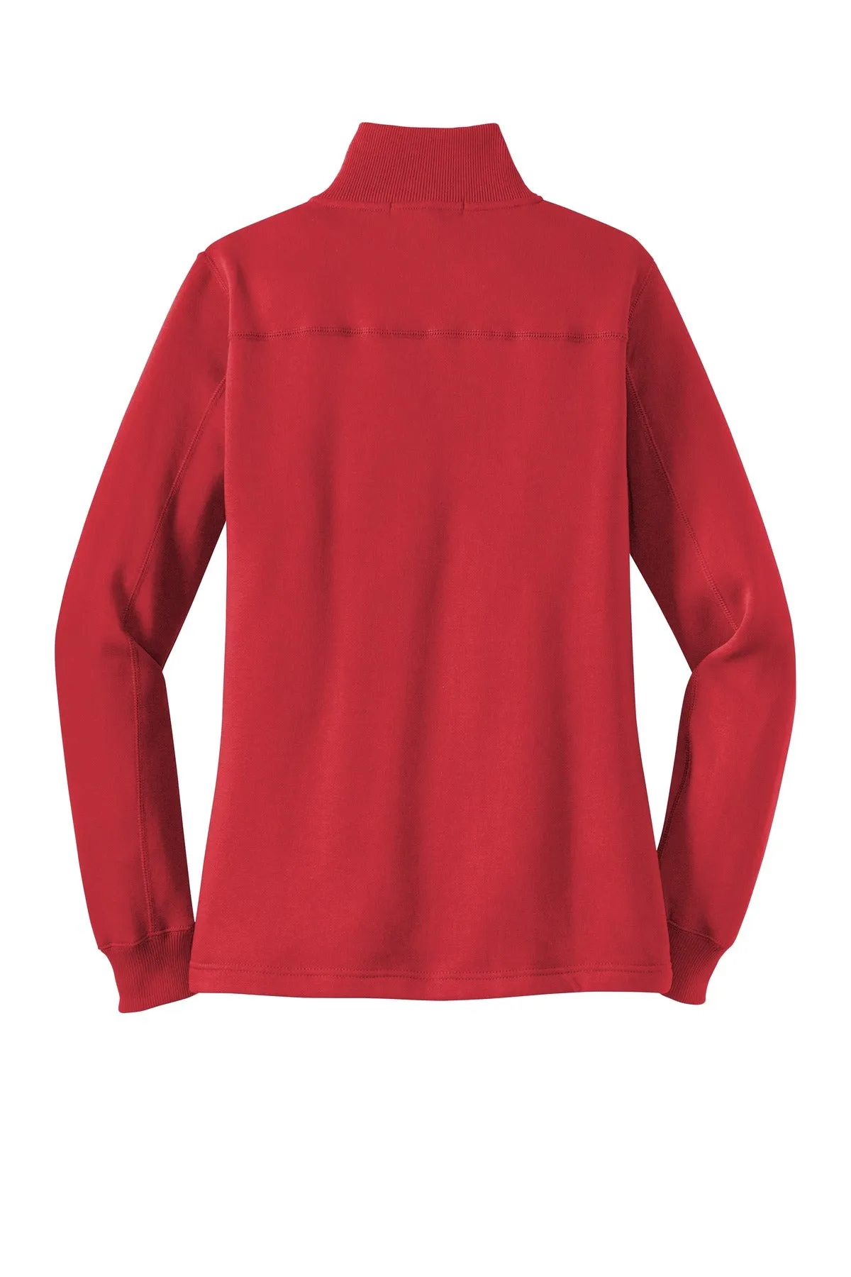 Sport-Tek Women's 1/4-Zip Sweatshirt. LST253 True Red