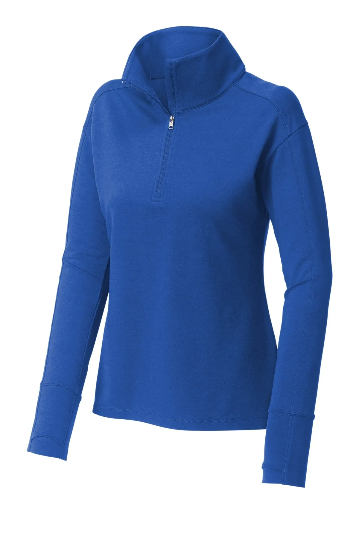 Sport-Tek Women's Sport-Wick Flex Fleece 1/4-Zip. LST561 True Royal