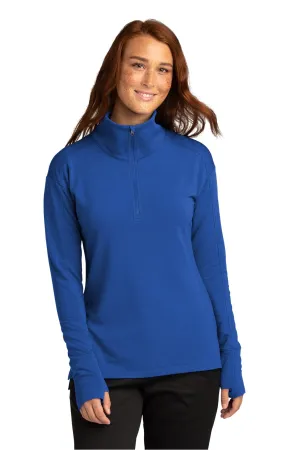 Sport-Tek Women's Sport-Wick Flex Fleece 1/4-Zip. LST561 True Royal