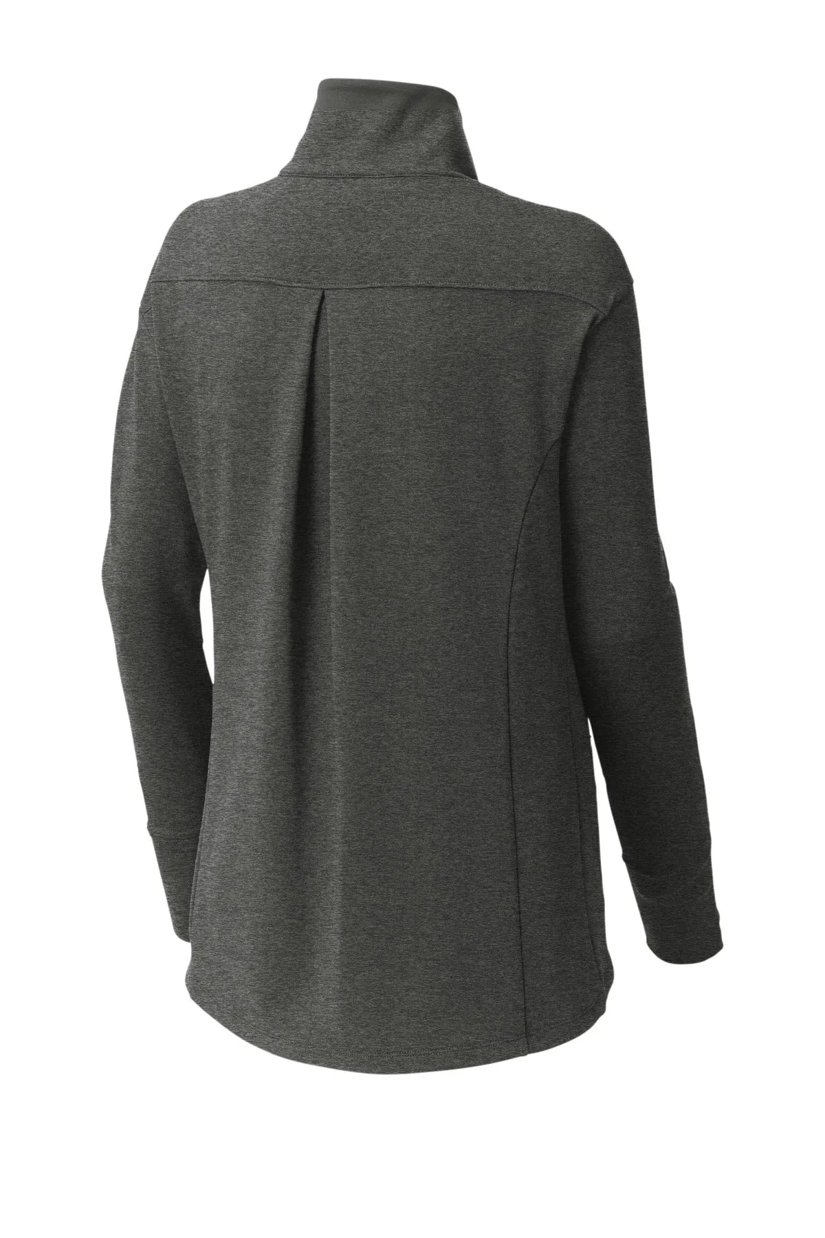 Sport-Tek Women's Sport-Wick Flex Fleece Full-Zip. LST560 Dark Grey Heather