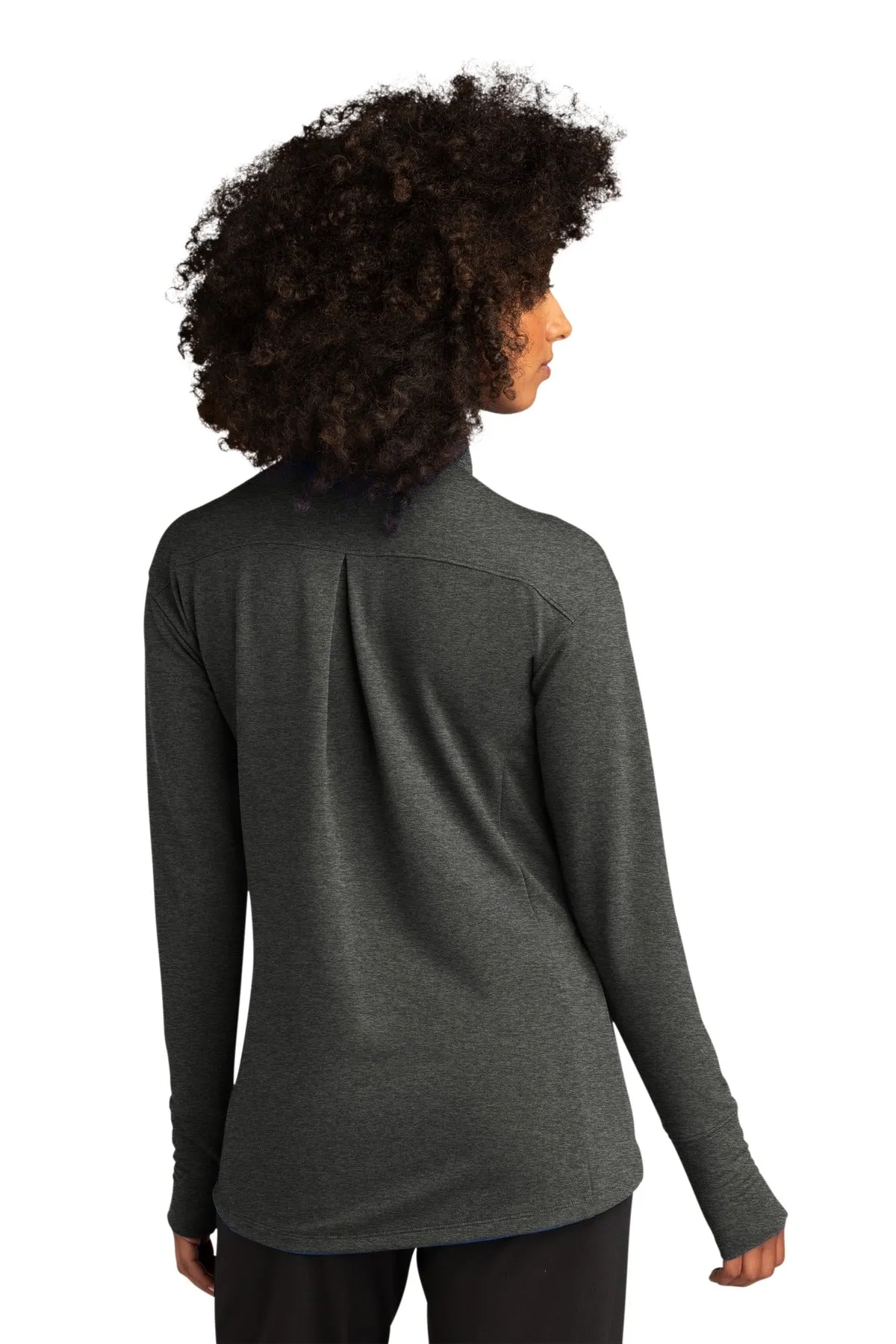 Sport-Tek Women's Sport-Wick Flex Fleece Full-Zip. LST560 Dark Grey Heather