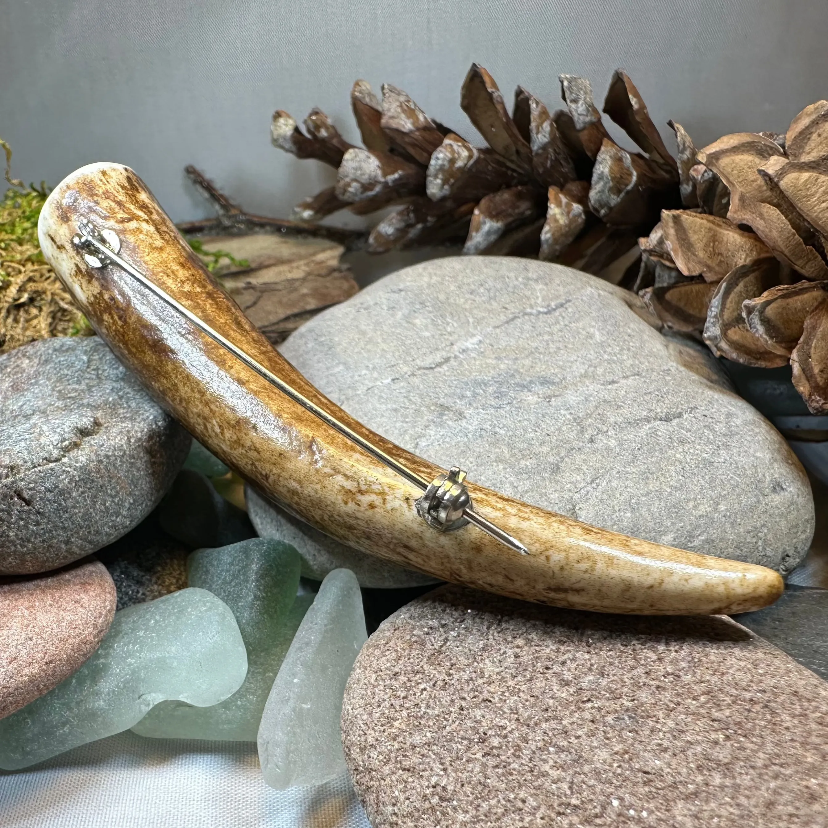 Stag Antler Kilt Pin