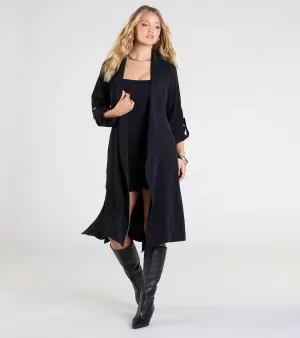 Stylish Season Belted Duster Trench Coat