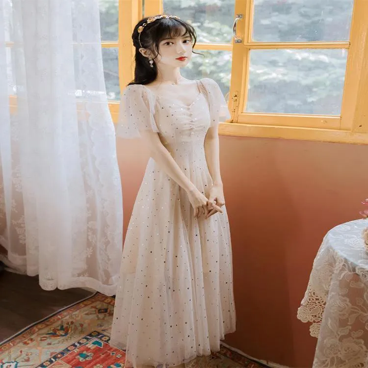 Summer Super Fairy Dress Fairy Long Skirt Mesh Chiffon Palace Can Be Sweet and Salt Princess Dress Gentle