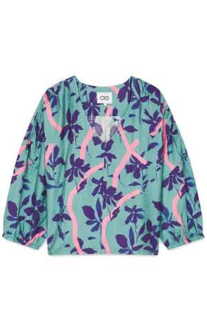 Sweeta Blouse Lange Mouwen Khaki