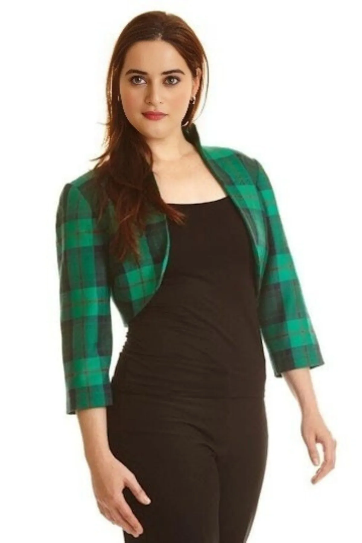Tartan Bolero Jacket