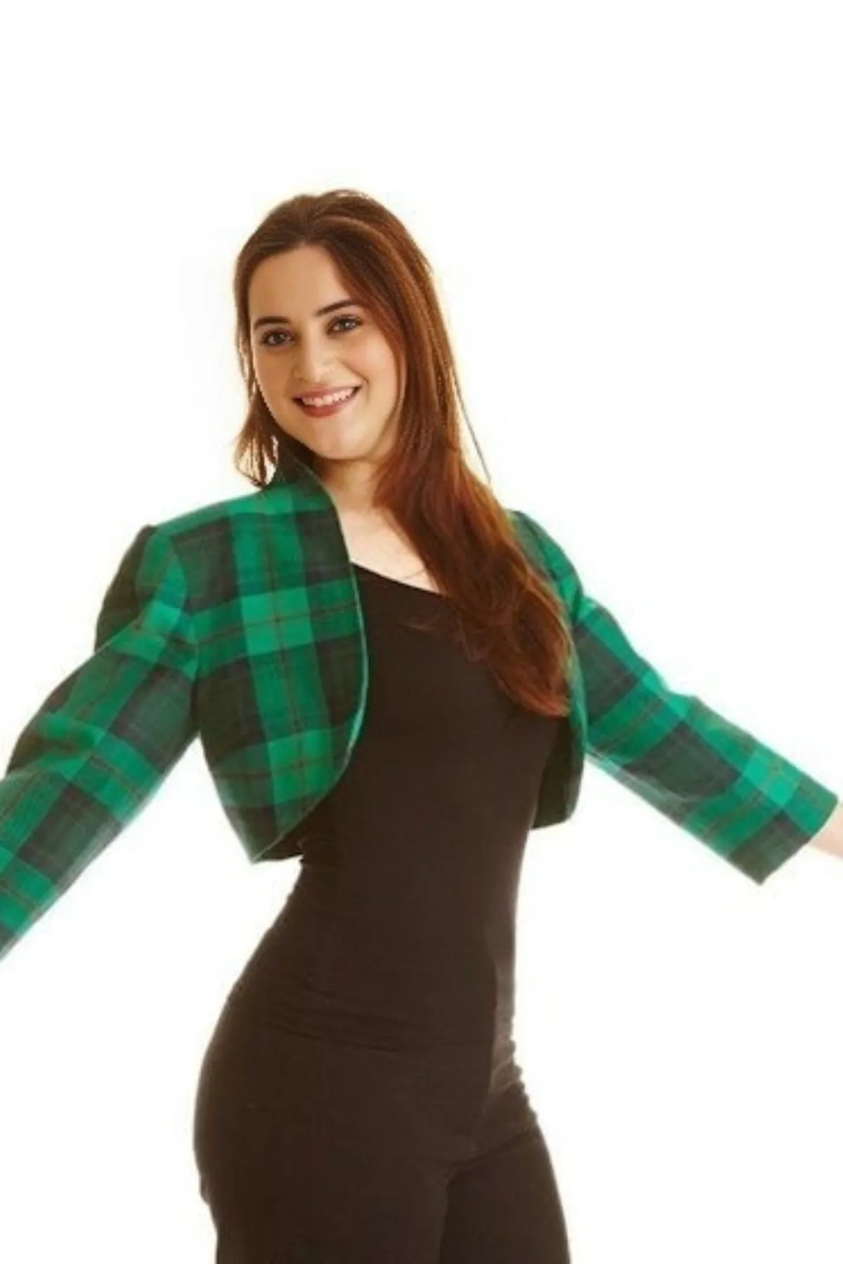 Tartan Bolero Jacket