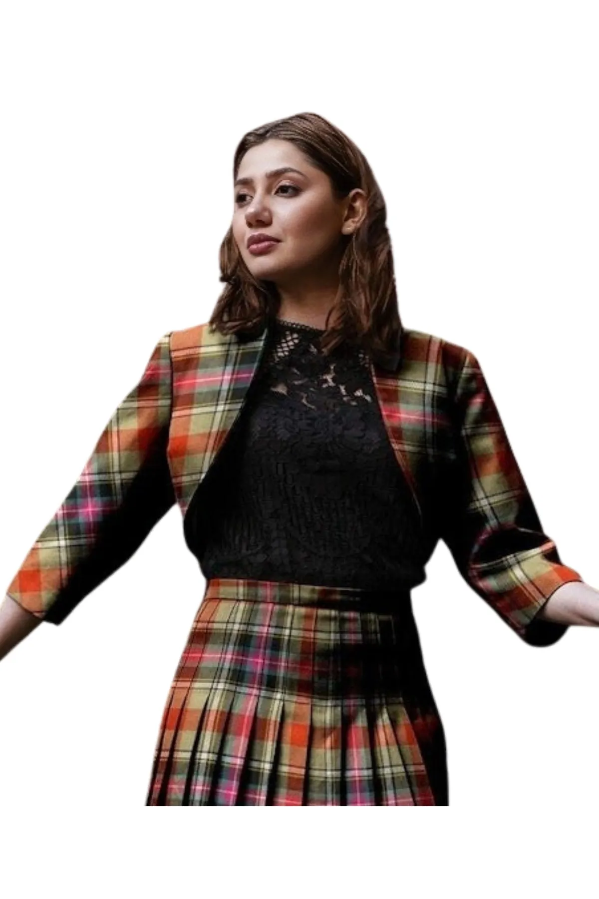 Tartan Bolero Jacket