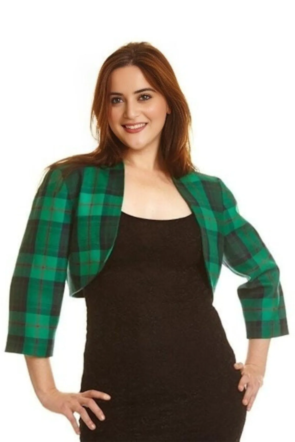 Tartan Bolero Jacket